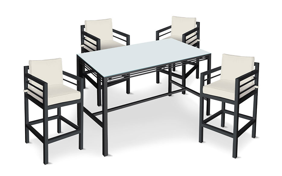 Carmel 5-Piece Bar Table Set